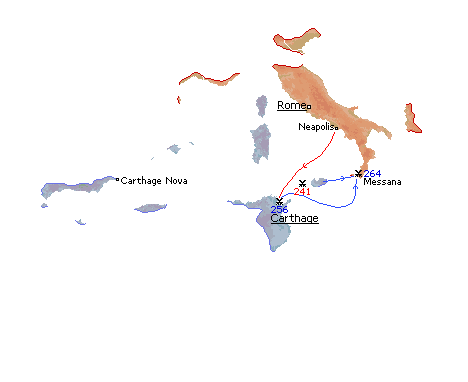 Battles and campaigns of the 1st war (264-241 BCE)