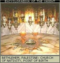 Church of Nativity in Bethlehem, the place where Jesus was put down