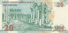 Turkish 20 new liras