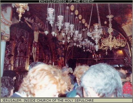 Inside Church of the Holy Sepulchre