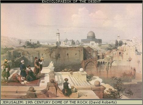 19th century painting of Dome of the Rock