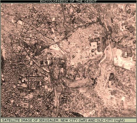 Satteliite image of Jerusalem