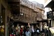 Old market area, with traditional Baghdad house. Baghdad, Iraq (photo 2001).