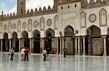 Al-Azhar Mosque. The open courtyard with the perfect marble floor.