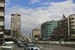 Another view of modern Damascus. A coloured facade! Not very common!